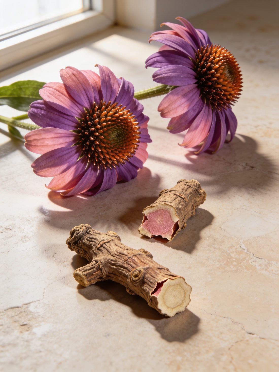 Echinacea and rhodiola